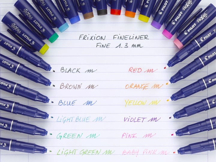 Actual product image Pilot FriXion Fineliner (Yellow, 1 x)
