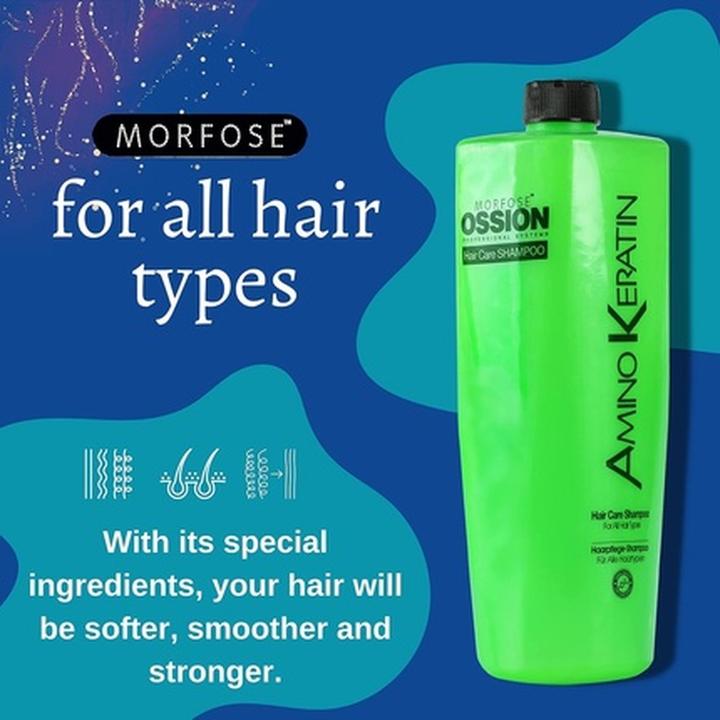 Produktbild Morfose Ossion Amino Keratin Shampoo 800ml (Flüssiges Shampoo, 800 ml)
