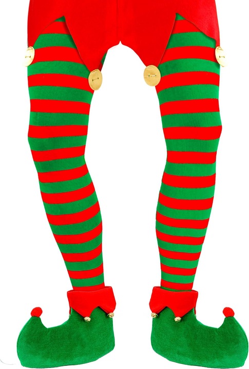 Produktbild Widmann Weihnachts Grün/Rot getreifte Strumpfhose 70 DEN Grösse XL (70 DEN)