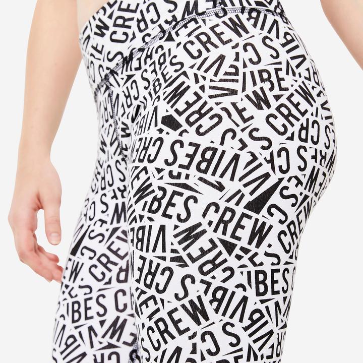 Produktbild Domyos Leggings Maedchen Modern Dance hoher Taillenbund Baumwolle (170)