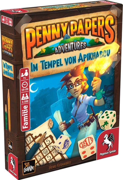 Pegasus In the Temple of Apikhabou, d Penny Papers Adventures, ages 7+, 1-100 players. (German)