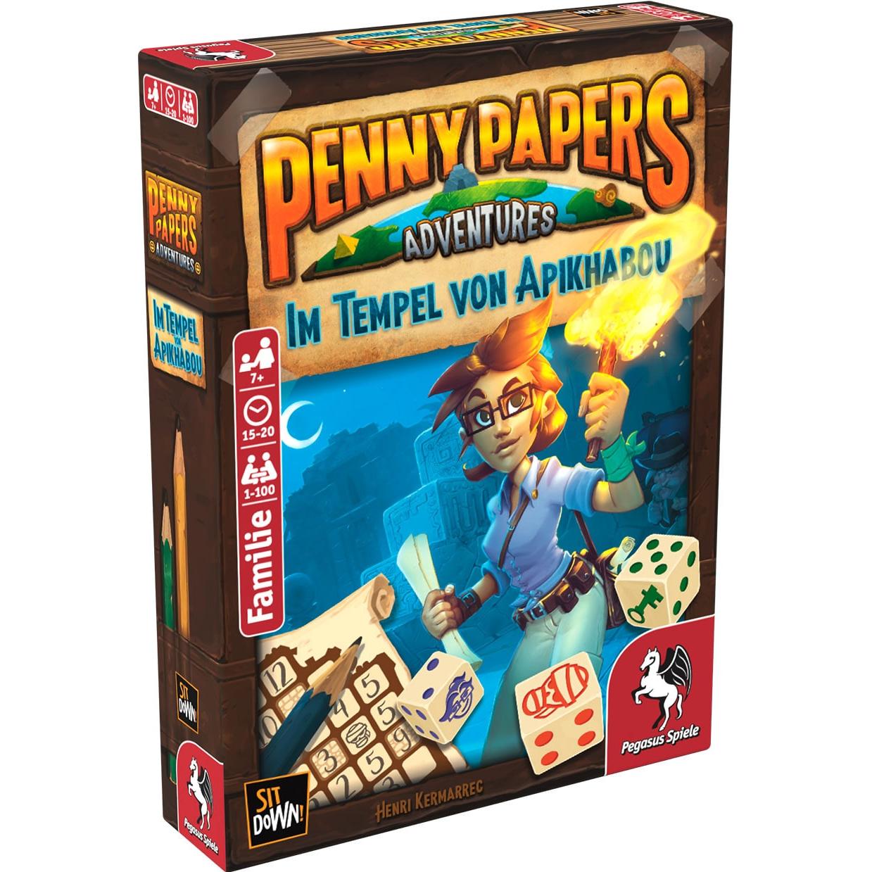 Pegasus Im Tempel von Apikhabou, d Penny Papers Adventures, ab 7 Jahren, 1-100 Spieler (Deutsch)