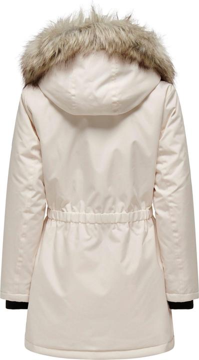 Produktbild Only Kapuze mit abnehmbarem Kunstfell-Rand Gerippte Ärmelbündchen Parka Langer Parka (L)