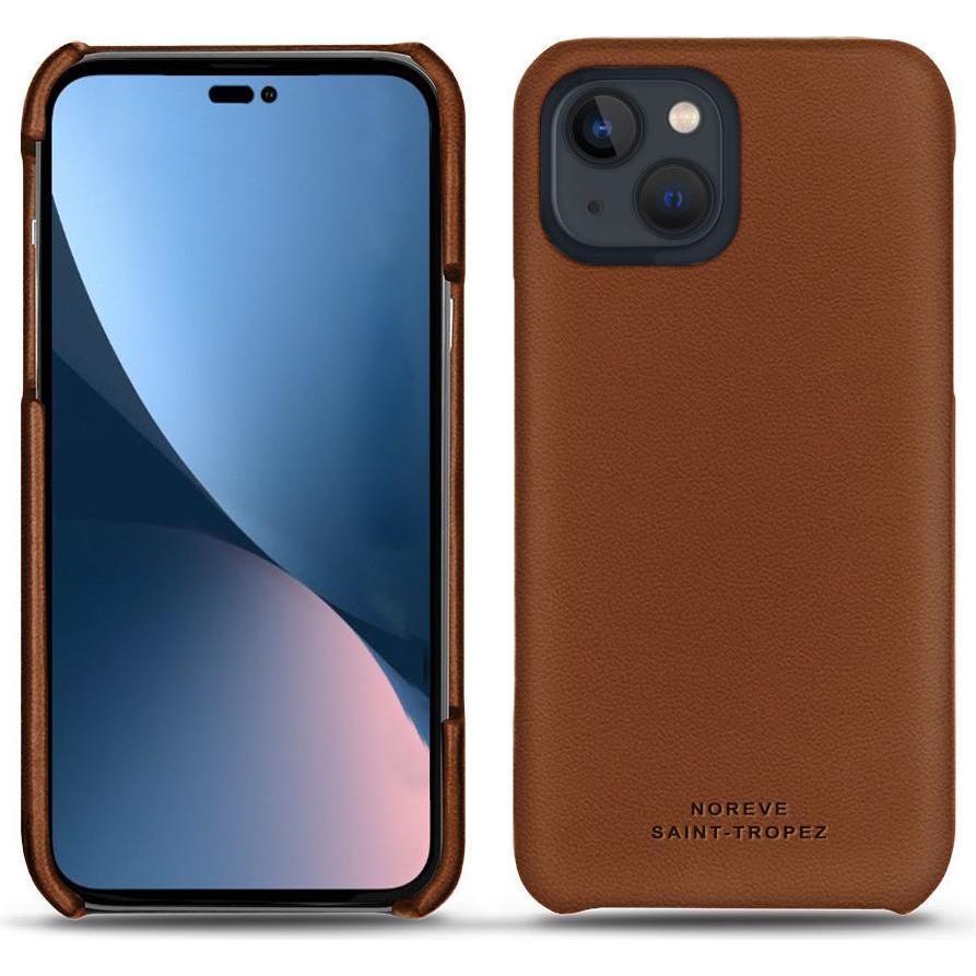 Noreve Lederschutzhülle (Apple iPhone 14 Plus), Smartphone Hülle, Braun