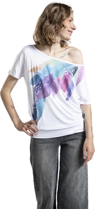 Produktbild Full Volume by EMP T-Shirt With Feathers Frontprint (M)