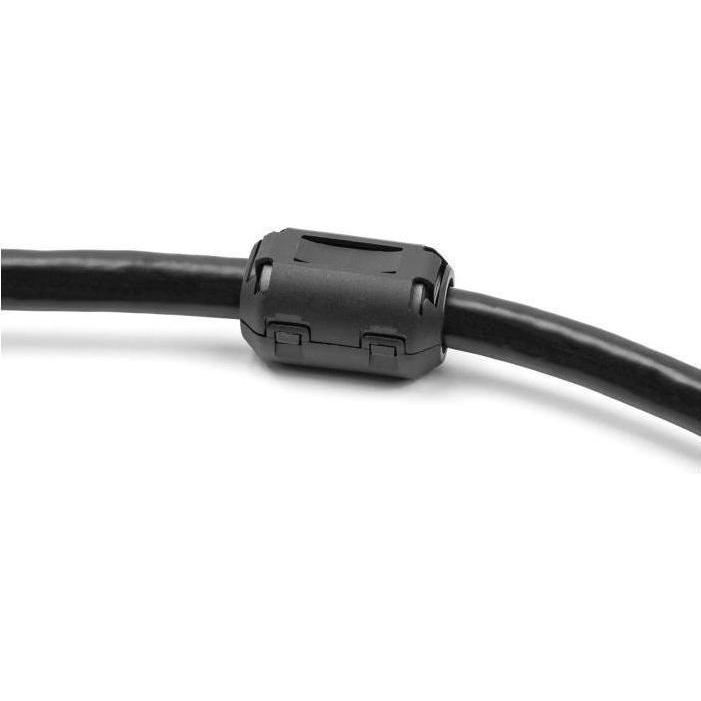 Delock Ferritkern / Ferritring für Rundkabel 13 mm 2 Stück s, Elektronikkabel + Stecker, Schwarz