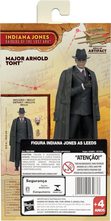 Produktbild Hasbro Indiana Jones Adventure Series Actionfigur Major Arnold Toht (Jäger des verlorenen Schatzes)