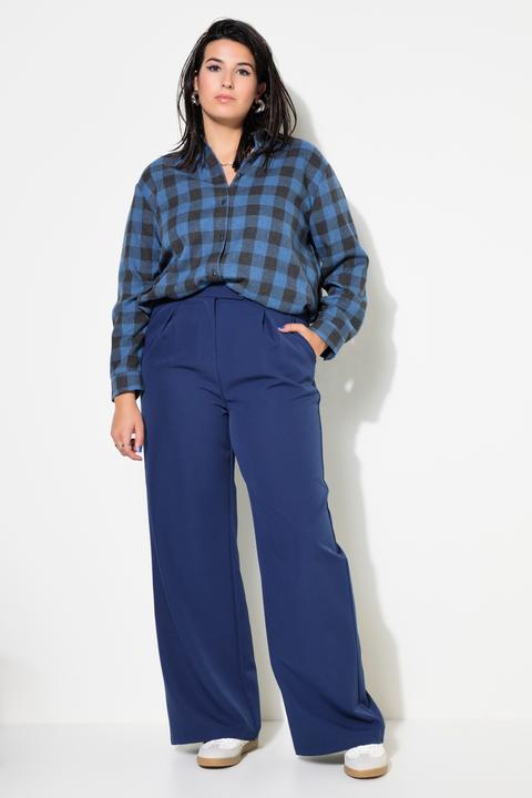 Image du produit Studio Untold Pantalon à taille haute et jambe large. Pinces, taille partiellement élastique (44)