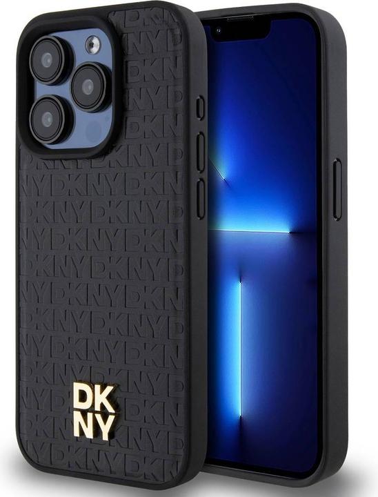 Produktbild DKNY DKHMP13LPSHRPSK iPhone 13 Pro / 13 6.1" czarny/black hardcase Leather Pattern Metal Logo MagSaf (Apple iPhone 13, Apple iPhone 13 Pro)