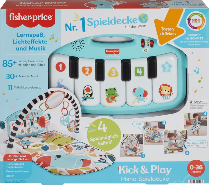 Immagine prodotto Fisher-Price Palestra per pianoforte Glow and Grow Kick & Play