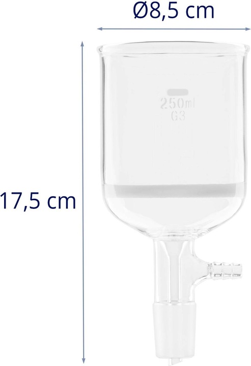 Actual product image Steinberg Glass Frit - with membrane - 250 ml - standard ground joint: 24/40