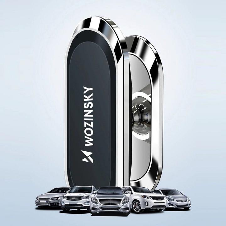 Productafbeelding Wozinsky Zelfklevende Magnetische 360 Autodashboardbevestiging Zilver (WMH-06)