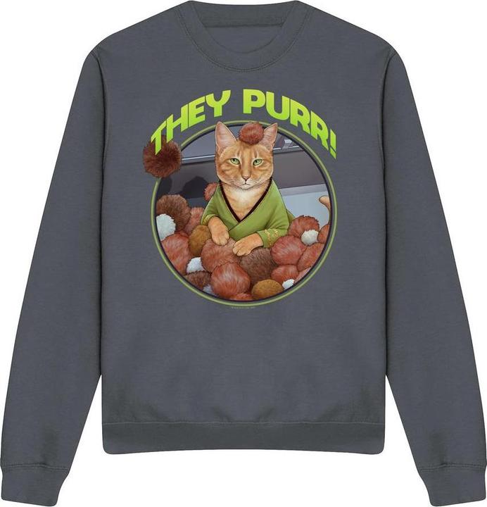 Actual product image Unisex Adult The Purr Sweatshirt (XL)