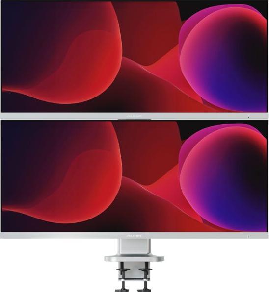 Produktbild Alogic Ständer Elevate 34" Dual vertical Monitor silver (Tisch, 34", 12 kg)