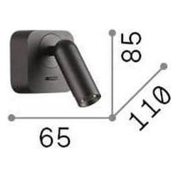Thumbnail - Ideal lux, Wandleuchte + Deckenleuchte, BEAN LED Wandleuchte 3W Weiss warmweiss 260648 (280 lm)