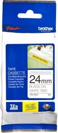 Actual product image Brother etiketter - 1 rulle(r) - Rul (2.40 cm, Black, Blue, White)