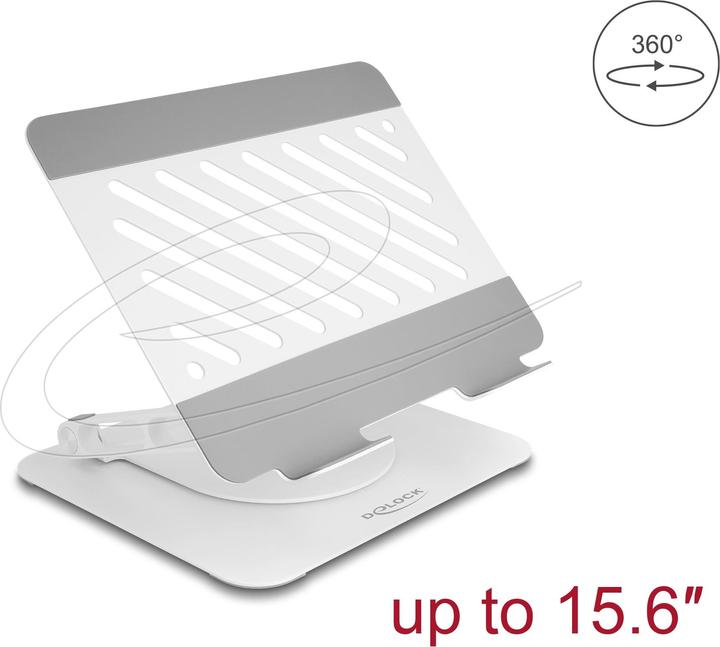Actual product image Delock Tablet and notebook stand holder adjustable aluminium