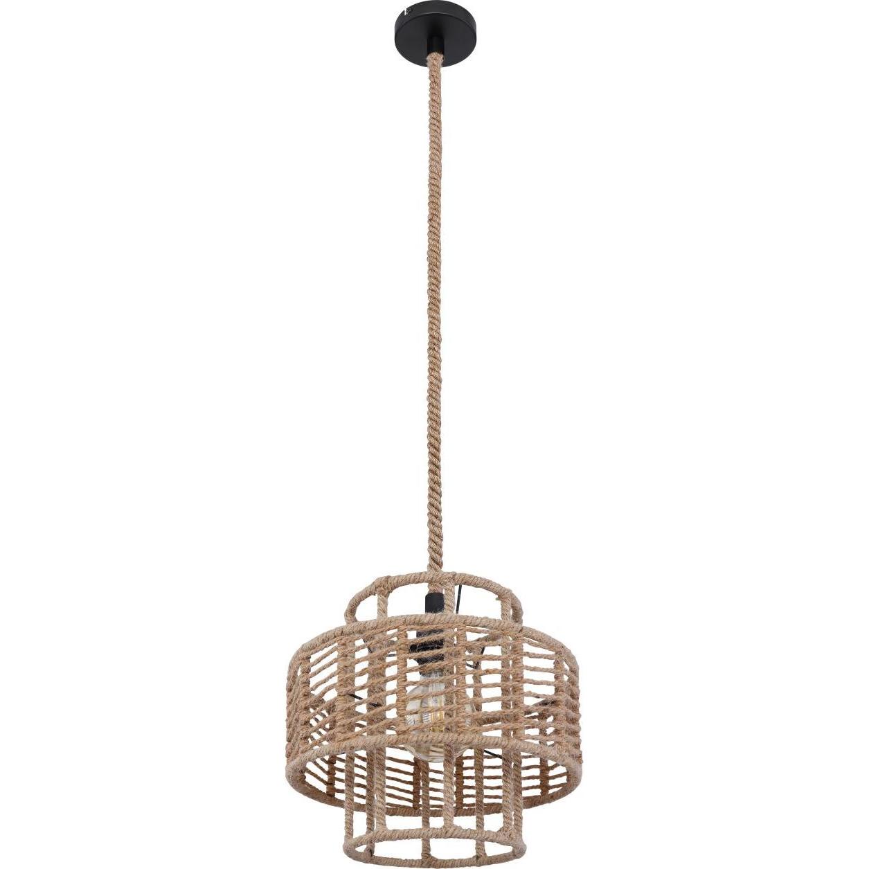 Globo, Pendelleuchte, Hängelampe Metall schwarz matt, 1xE27, 69068H (E27)
