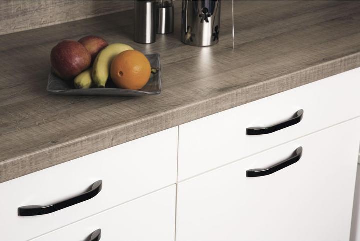 Actual product image Siro Handle Idaia furniture handle 320 x 337 mm drawer handle ZN anthracite glossy