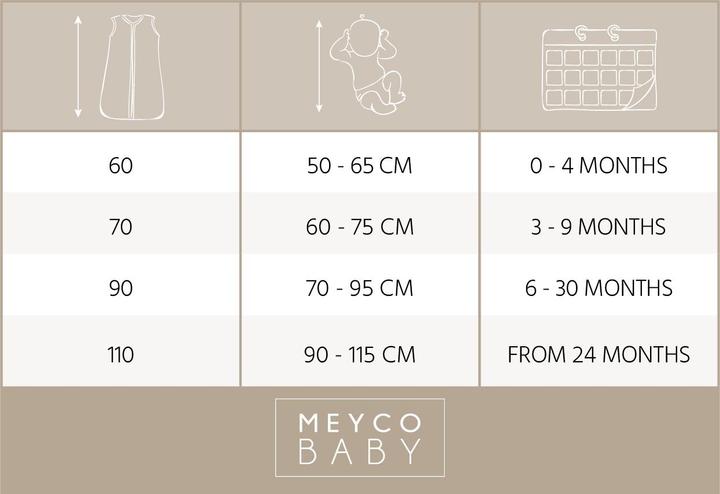 Produktbild Meyco Baby Plume schlafsack - offwhite - 70cm (70 cm)