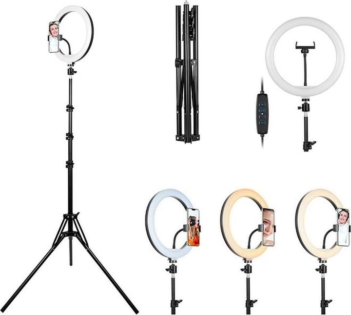Actual product image Tracer RING 30cm tripod 210cm ring lamp (1700 lm)