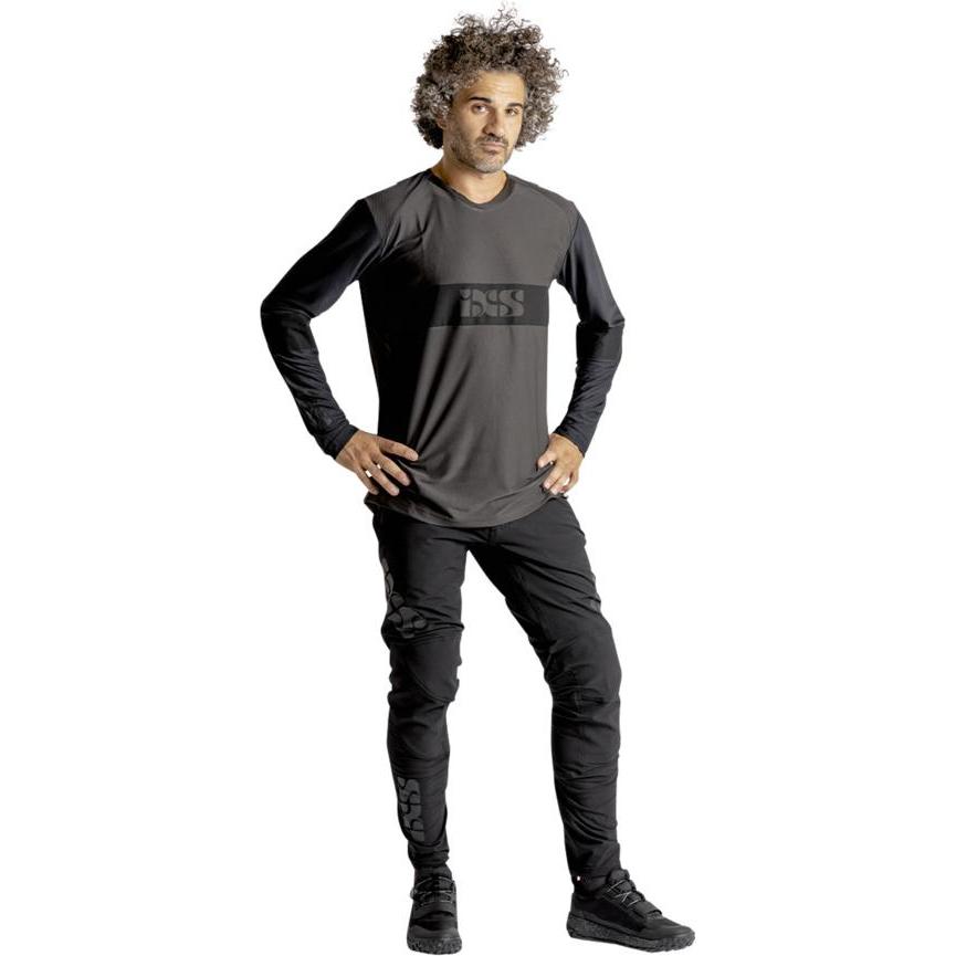 Thumbnail - iXS, Herren, Velotrikot, Trigger EVO long sleeve Jersey (XXL), Schwarz, XXL