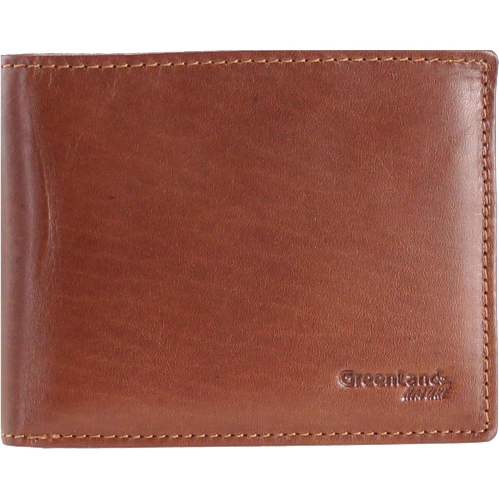 Greenland Nature, Herren, Portemonnaie, Rubin Geldbörse Leder 12,5 cm, Braun
