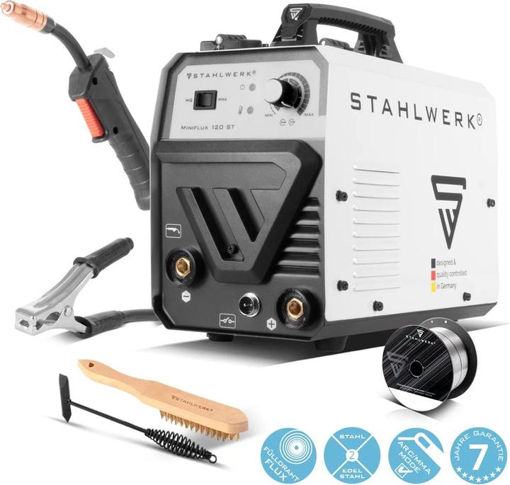 Actual product image Stahlwerk Welding machine Mini FLUX 120 ST with ARC | MMA function with 120 amps