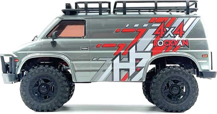 Image du produit Absima Hobby Plus 1:18 Crawler CR18P EVO-V2 Rock Van grey RTR 1:18 Brushed Crawler 4WD 2,4 GHz (RTR Prêt à fonctionner)