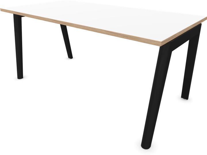 Holz | Esche gebeizt schwarz, Weiss