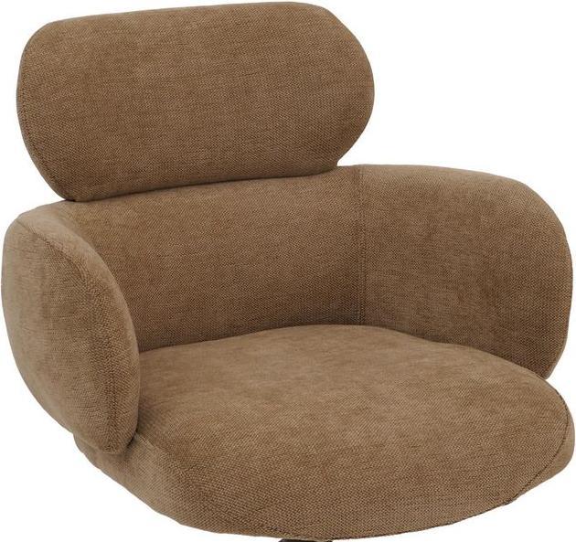 Immagine prodotto Mendler Esszimmerstuhl HWC-O77, drehbar Auto-Return, Stoff (310g/m²) Chenille Öko-Tex – hellbraun