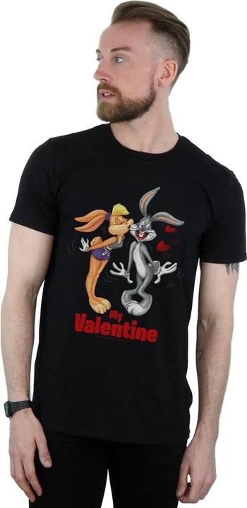 Actual product image Looney Tunes Mens Bugs Bunny And Lola Valentine's Day T-Shirt (S)