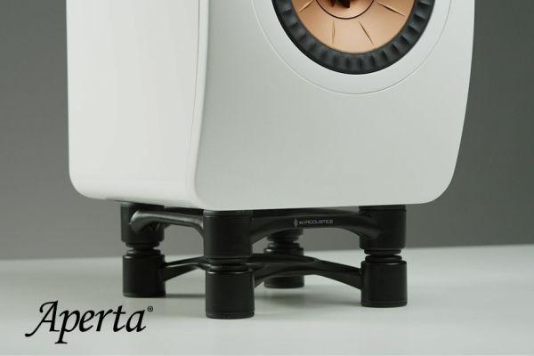 Actual product image Isoacoustics Aperta Isolator Monitor Speaker Stands, Per Pair, Zwart (1 pair, Stand, Tiltable)