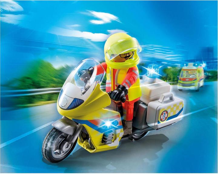 Actual product image Playmobil 71205 Emergency doctor motorbike with flashing light (71205, Playmobil City Life)