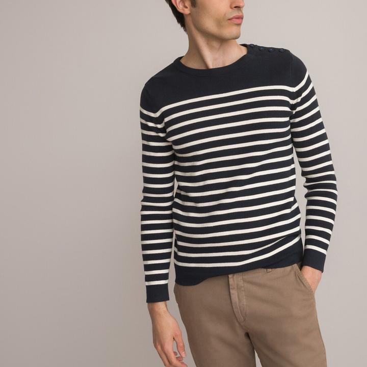 Actual product image La Redoute Collections Organic cotton sailor jumper (S)