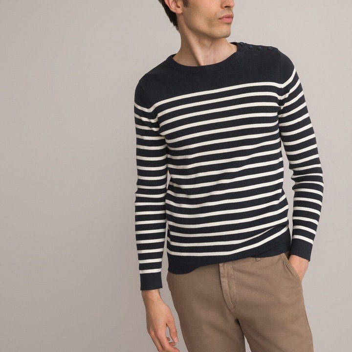 Image du produit La Redoute Collections Pull marin en coton biologique (S)