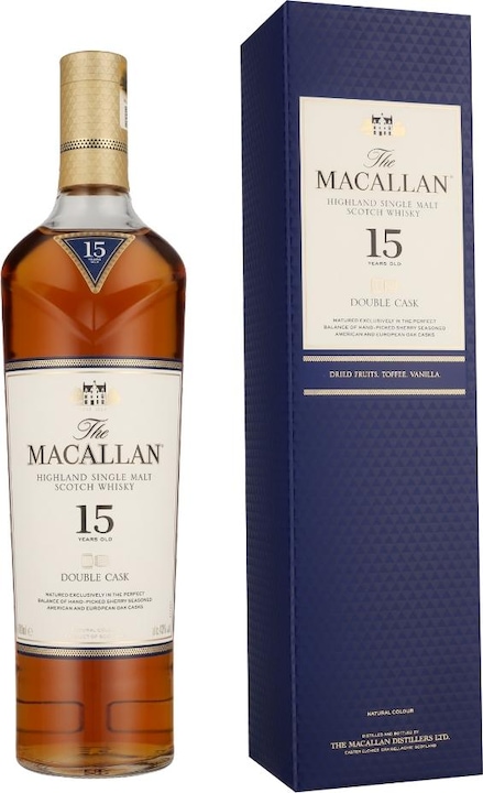 Actual product image Macallan 15 years old Double Cask (Single Malt, Scotch whisky, 1 x 70 cl)