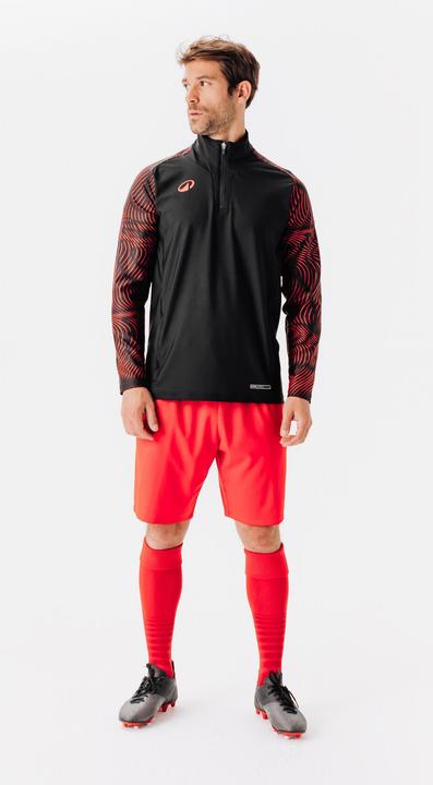Produktbild Kipsta 1/2 Zip Viralto Wavy Club - Red/Black (L)