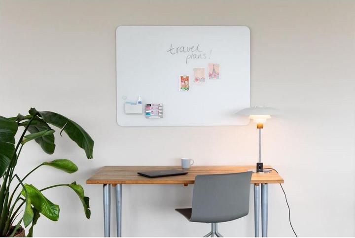 Immagine prodotto Legamaster Lavagna di vetro opaca 7-104254 angolo rotondo 90x120cm grigio caldo (120 x 90 cm)