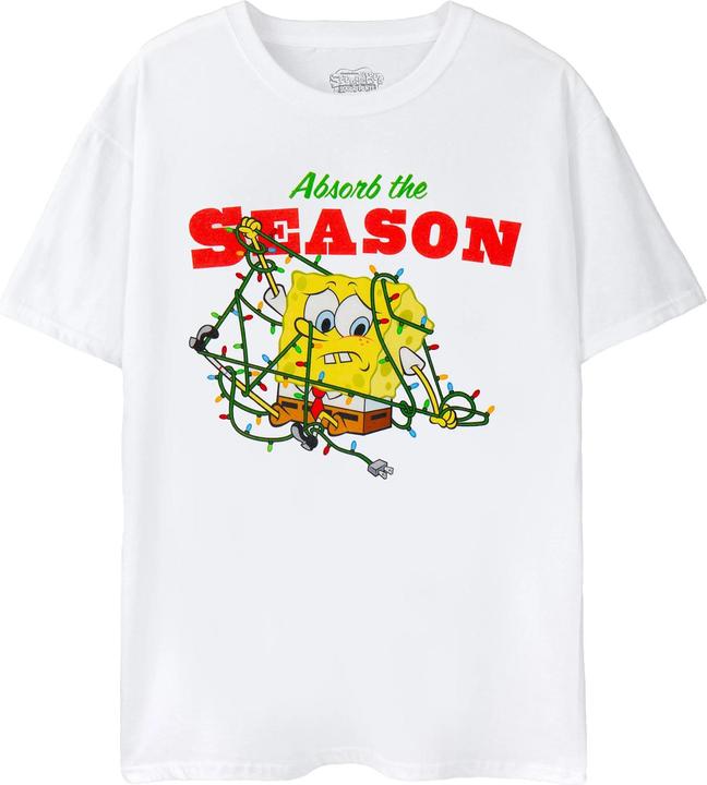 Produktbild Spongebob Squarepants Absorb The Season TShirt weihnachtliches Design (XXL)