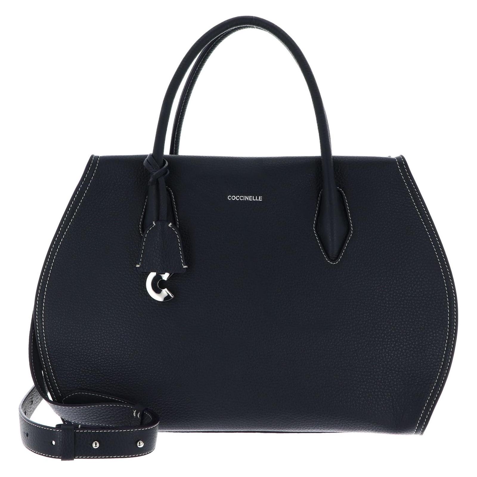 Coccinelle, Damen, Handtasche, Lord Handbag Grained Leather, Blau
