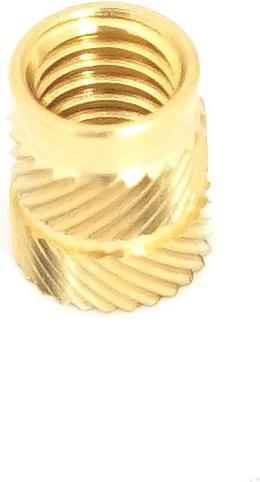 Produktbild RS PRO Gewindeeinsatz Messing, M6 x 12.7mm, Flansch-Ø 9.5 (M6)
