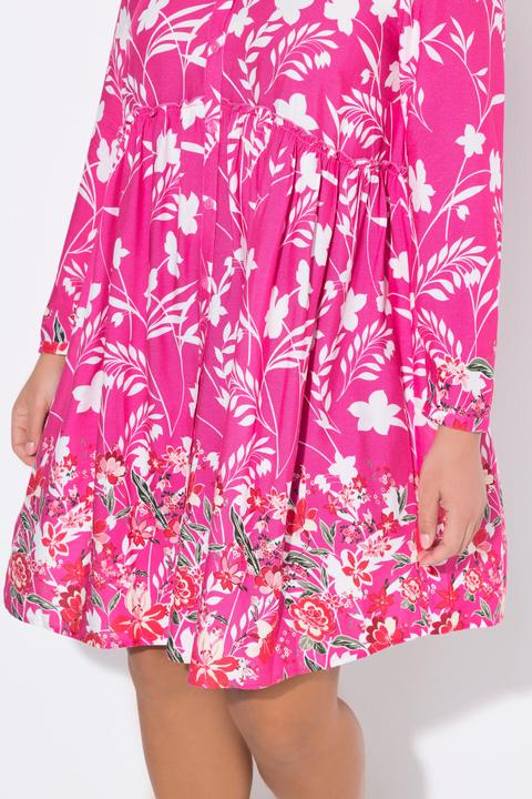 Produktbild Miamoda Bluse, A-Linie, Volant mit Blütenmuster (56)
