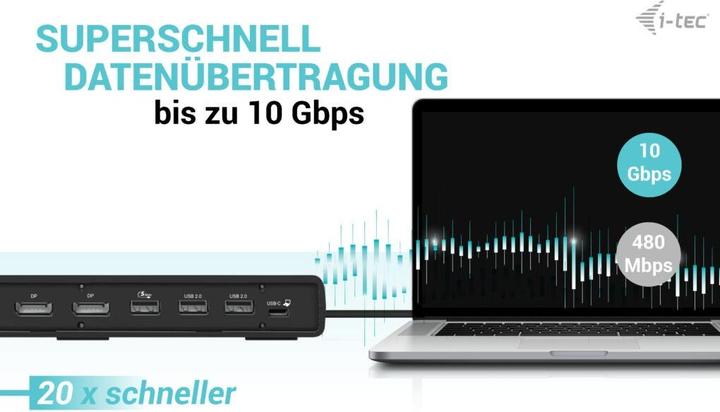 Produktbild i-tec Triple Display Docking Station Gen 2 (USB-C, 13 Ports)