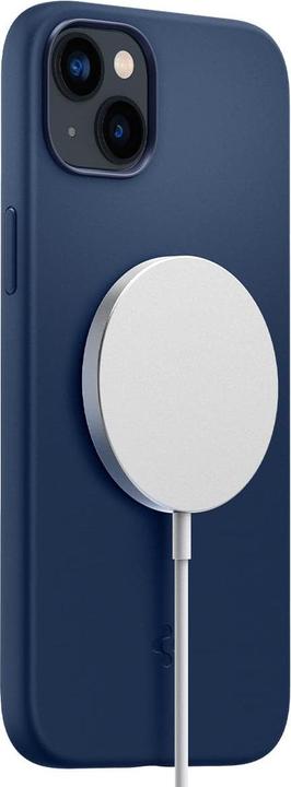 Actual product image Spigen Silicone Fit Mag Magsafe Iphone 14 Plus Navy Blue (Apple iPhone 14 Plus)