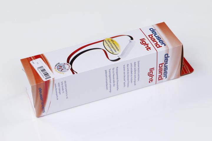 Produktbild Deuser Sports Band Light, schwarz/rot (1 m)