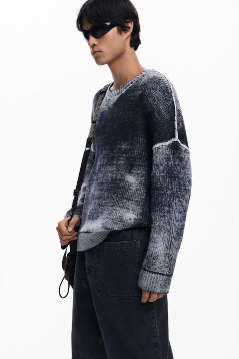 Produktbild Desigual Heren Flat Knit Pullover Lange Mouwen Sweatshirt (S)