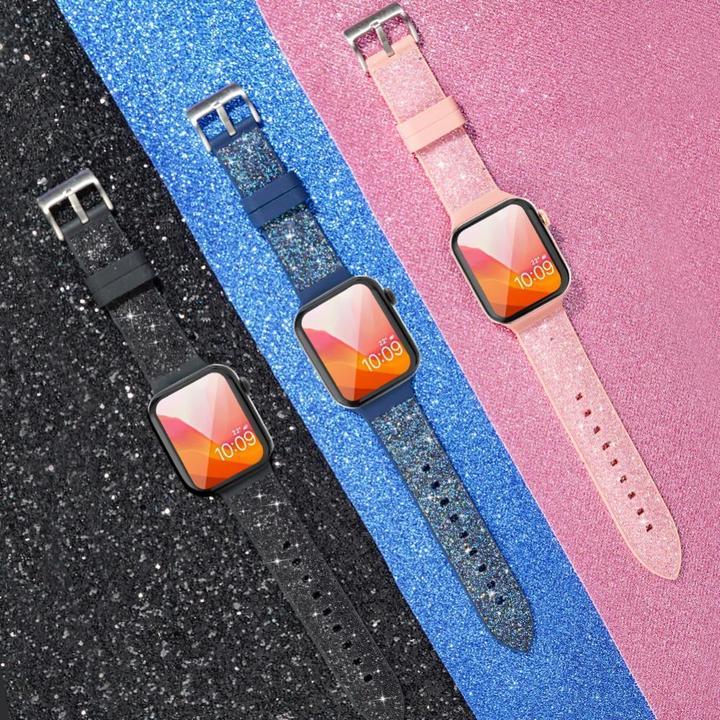 Produktbild Kingxbar Glitter Watch Band Series (38 mm, 40 mm, Silikon)