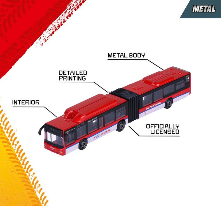 Actual product image Majorette City Bus MAN+ Siemens Tram, 6-sort.