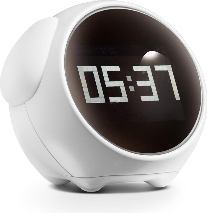 Fuj Tek Rechargeable table alarm clock, white